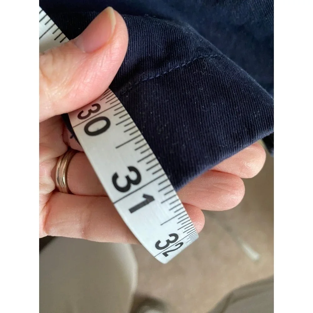 J Crew Essential Relaxed Fit Navy Blue Chino Pants Mens Size 34x31 Casual Preppy
